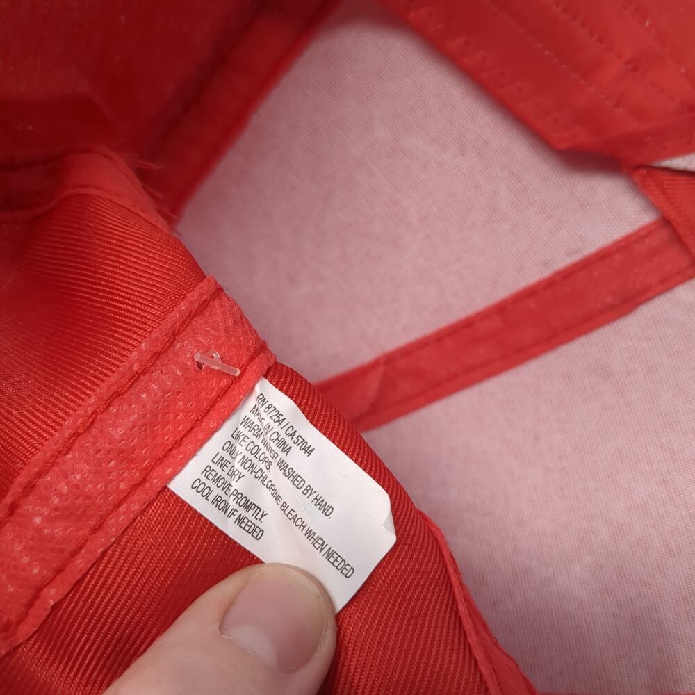 Juncture Strapback Hat Red One Size Solid Adjusta… - image 8